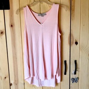 Loft pale pink top NWT
